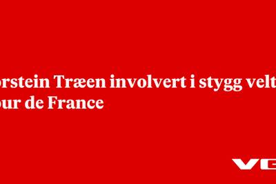 Torstein Træen involvert i stygg velt i Tour de France