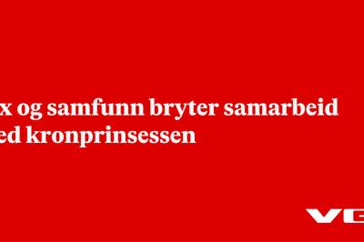 Sex og samfunn bryter samarbeid med kronprinsessen