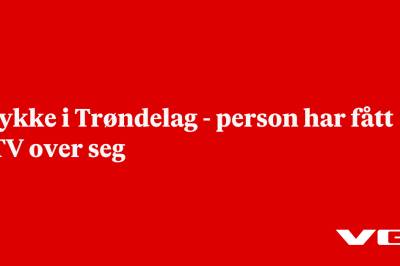 Ulykke i Trøndelag - person har fått ATV over seg