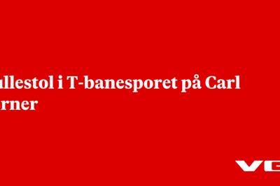 Rullestol i T-banesporet på Carl Berner