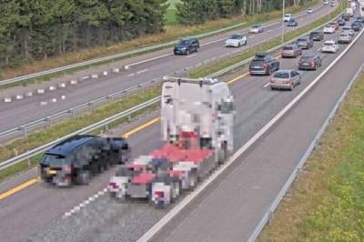 E6 sperret i nordgående retning