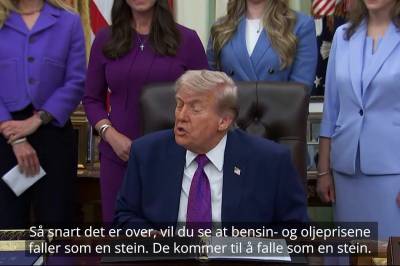 Trump vil kutte bensinavgiften: – Du vet, ting har skjedd