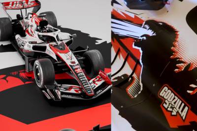Haas F1 Team avslører den spesielle lakken med Godzilla før Japans Grand Prix
