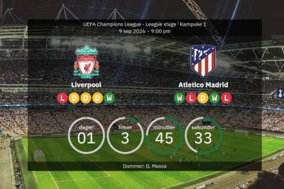 Liverpool vs Atlético Madrid: Forventede lagoppstillinger og statistikk