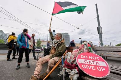 Viser støtte til Palestina