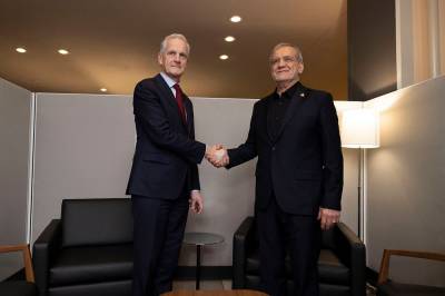 Støre møtte Irans president