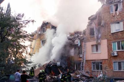 Kraftige eksplosjoner i Kyiv