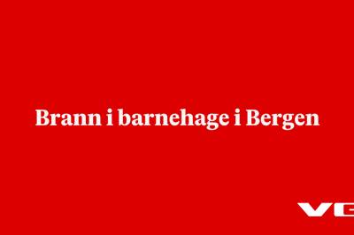 Brann i barnehage i Bergen