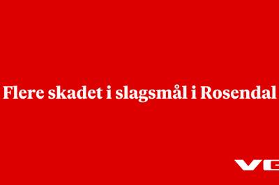 Flere skadet i slagsmål i Rosendal