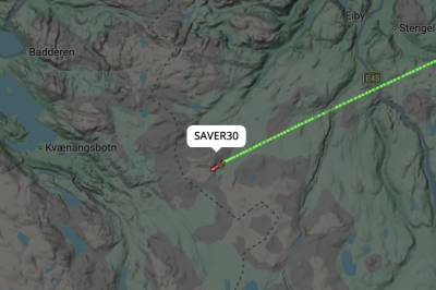 Fraktet til sykehus med SAR Queen