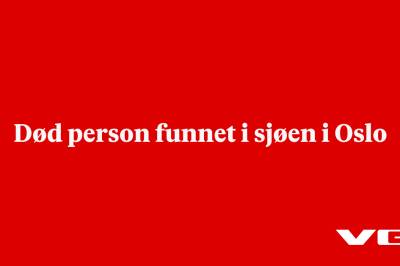 Død person funnet i sjøen i Oslo
