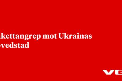 Rakettangrep mot Ukrainas hovedstad