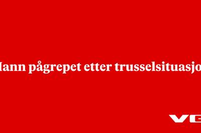 Mann pågrepet etter trusselsituasjon