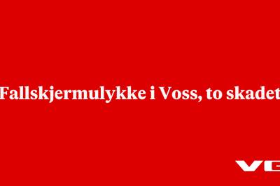Fallskjermulykke i Voss, to skadet