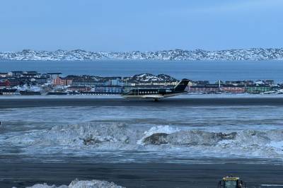 Mette Frederiksen i Nuuk. Kommer rett fra møte med NATO-sjefen. 