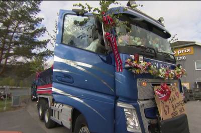 Her går skramletoget i Treungen