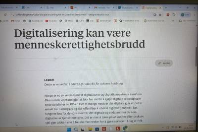 Digitalisering og menneskerettigheter