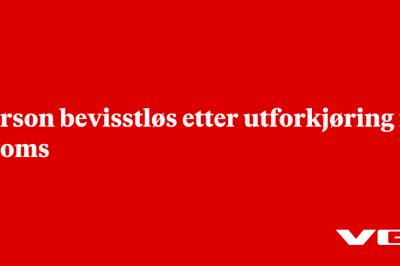 Person bevisstløs etter utforkjøring i Troms