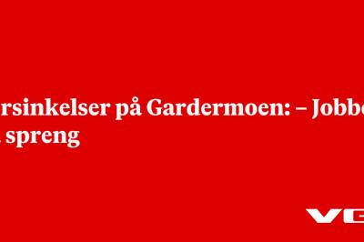 Forsinkelser på Gardermoen: – Jobber på spreng
