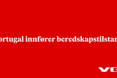 Portugal innfører beredskapstilstand