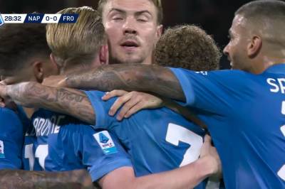 De Bruyne scorer mot Frosinone Calcio