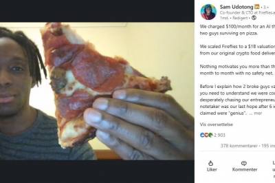 «Overlevde på pizza»: Skulle skryte på Linkedin – kritikken haglet
