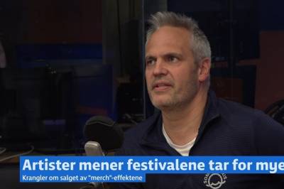 Vil ha andel av merch-salg på festival