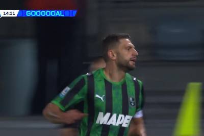 Berardi med mål mot Frosinone Calcio