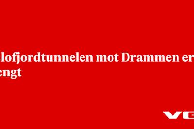 Oslofjordtunnelen mot Drammen er stengt