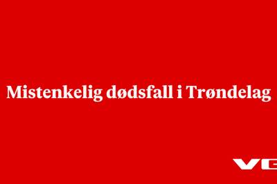 Mistenkelig dødsfall i Trøndelag