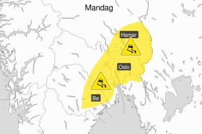 Farevarsel om is – bruk riktig dekk og sko, oppfordrer meteorologene