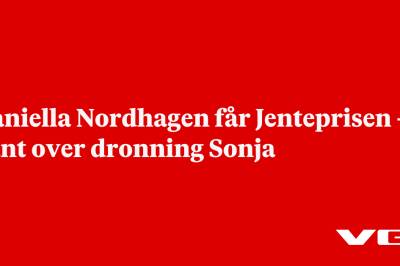 Daniella Nordhagen får Jenteprisen – vant over dronning Sonja