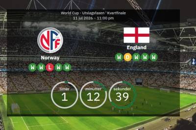 England mot Norge: VM 2026 – bekreftede lag og statistikk