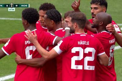 David Abrangao med mål mot 1. FC Cologne