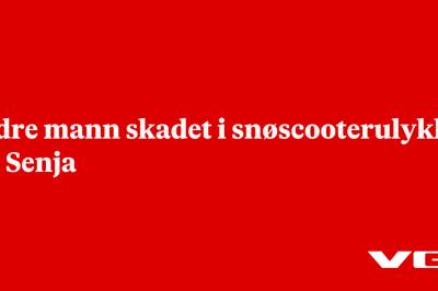 Eldre mann skadet i snøscooterulykke på Senja