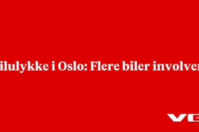 Bilulykke i Oslo: Flere biler involvert