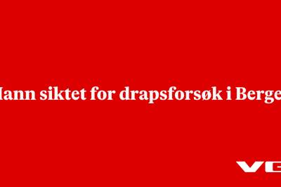 Mann siktet for drapsforsøk i Bergen