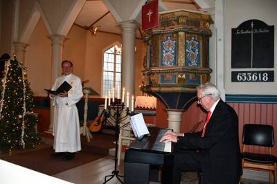 Her var det jule-gudstjeneste for første gang