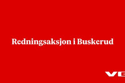 Redningsaksjon i Buskerud