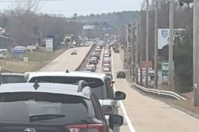 SE: Slik så trafikken ut før generalprøven på Norges VM-arena