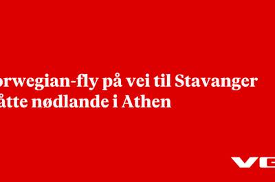 Norwegian-fly nødlandet på vei til Stavanger