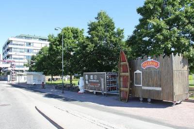 Etablerer matvogner her