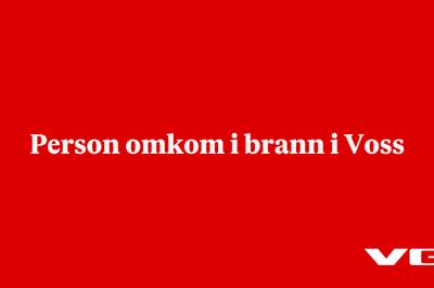 Person omkom i brann i Voss