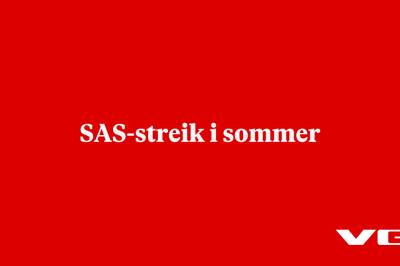 SAS-streik i sommer 