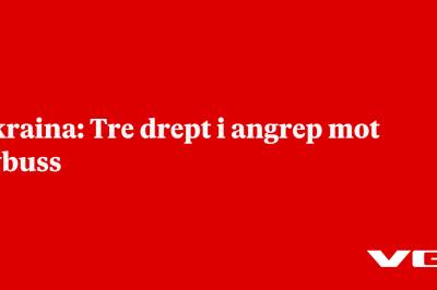 Ukraina: Tre drept i angrep mot bybuss