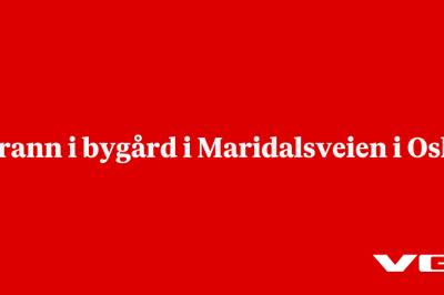 Brann i bygård i Maridalsveien i Oslo
