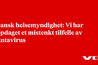 Spansk helsemyndighet: Vi har oppdaget et mistenkt tilfelle av hantavirus 