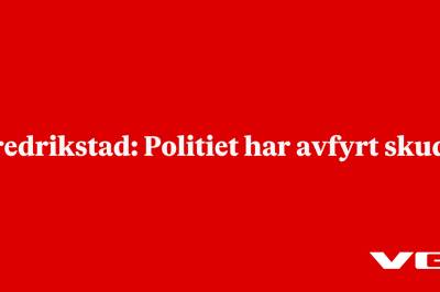 Fredrikstad: Politiet har avfyrt skudd
