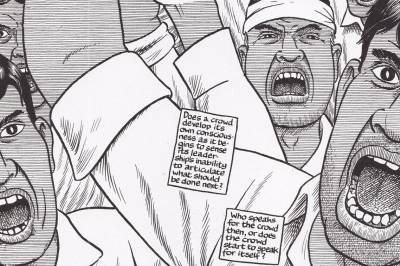 Tegnet rapport fra blodige opptøyer