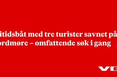 Fritidsbåt med tre turister savnet på Nordmøre – omfattende søk i gang